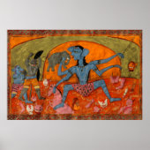 青色のカリィは殺し屋の悪魔 ポスター (正面)