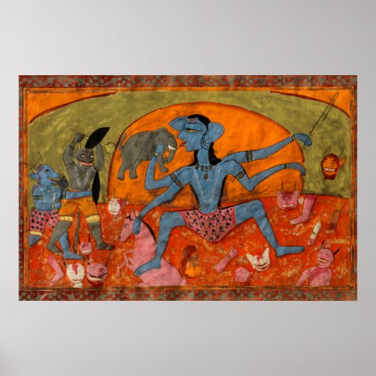 青色のカリィは殺し屋の悪魔 ポスター (正面)