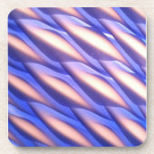 青色のガラスのライトシェード コースター (正面)