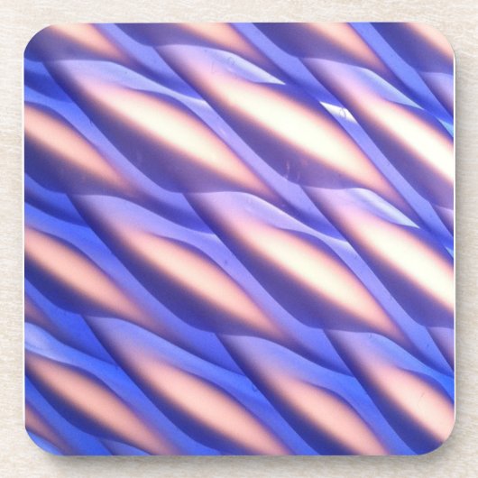 青色のガラスのライトシェード コースター (正面)