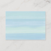 青色のストライプシャワーエンクロージャカード エンクロージャーカード (裏面)