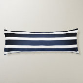 青色のストライプ金ゴールドいかり ボディピロー (裏面)