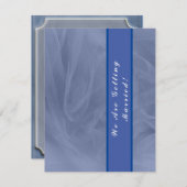 青色のチュレカスタマイズーファブリックから任意の色のRSVPカードへ (正面/裏面)