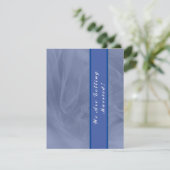 青色のチュレカスタマイズーファブリックから任意の色のRSVPカードへ (スタンド正面)