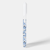 青色のドードルデザイン背面カバー Case-Mate iPhoneケース (裏面 / 右)