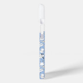 青色のドードルデザイン背面カバー Case-Mate iPhoneケース (裏面 / 左)