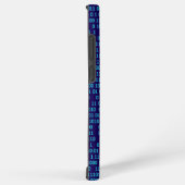 青色のバイナリ数体系 SAMSUNG GALAXYケース (右側面)