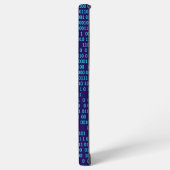 青色のバイナリ数体系 SAMSUNG GALAXYケース (左側面)