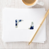 青色のバラ空白のDIYのア結婚ドレス ラベル (インサイチュ)