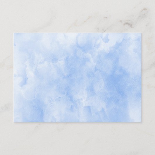 青色のバラ金ゴールド結婚フローラのエンクロージャカード エンクロージャーカード (裏面)