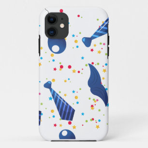 青色のパパのネクタイ iPhone 11 ケース