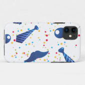 青色のパパのネクタイ Case-Mate iPhoneケース (裏面(横))