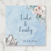 青色のフローラと結婚結晶 フェイバータグ (裏面)