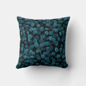 青色のユーカリ クッション (裏面)