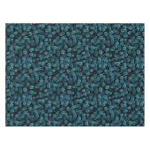 青色のユーカリ テーブルクロス (正面(横))