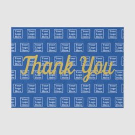 青色のロゴをありがとうございます。ここティッシュペーパー 薄葉紙