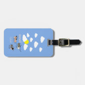 青色の両面ラゲッジタグ ラゲッジタグ (正面横)