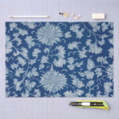 青色の中国のオーナメントの切り離しプリント 薄葉紙 (クラフト)