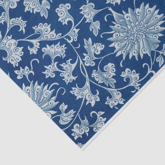 青色の中国のフローラ切り離しティッシュペーパー 薄葉紙 (詳細)