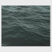 青色の体の昼間の水 ラッピングペーパー (フラット)