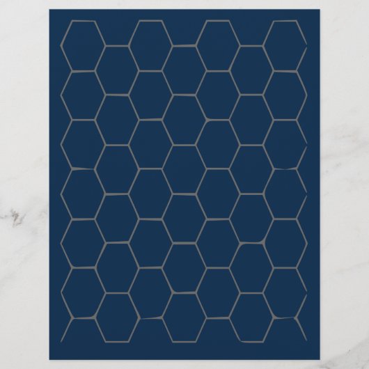 青色の六角紙 (正面)