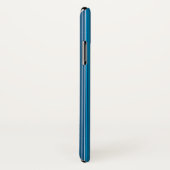 青色の多色ストライプ多数 Case-Mate iPhoneケース (裏面/右)