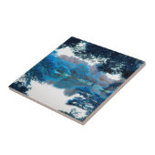 青色の影響クール、ユニーク自然、湖 タイル (側面)