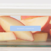 青色の接着剤防水名 ラベル (貼付)