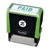 青色の有料ゴム印 セルフインキングスタンプ (商品)