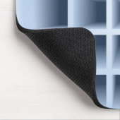 青色の正方形の穴パターン マウスパッド (コーナー)