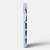 青色の正方形の穴パターン Case-Mate iPhoneケース (裏面 / 左)