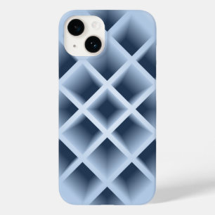 青色の正方形の穴パターン Case-Mate iPhone 14ケース