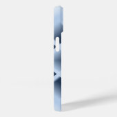 青色の正方形の穴パターン Case-Mate iPhoneケース (裏面 / 右)