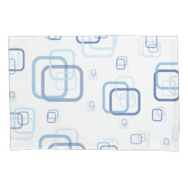 青色の正方形 枕カバー