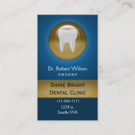 青色の歯科名刺とアポイントメントカード 予約カード