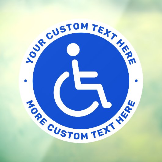 青色の無効シンボルおよびカスタム文字 ウィンドウサイン (シート3)