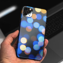 青色の発光《写真》ぼけ味電話ケース iPhone 11 ケース