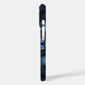 青色の移動抽象芸術パターン Case-Mate iPhoneケース (裏面 / 左)