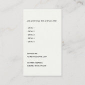 青色の税還モダン付エージェント作成者アイコン 名刺 (裏面)