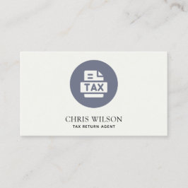 青色の税還モダン付エージェント作成者アイコン 名刺