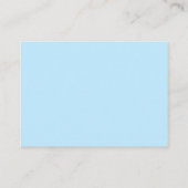 青色の結婚エンクロージャカード エンクロージャーカード (裏面)