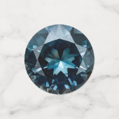 青色の結晶パターン コンフェッティ (スモール正面)