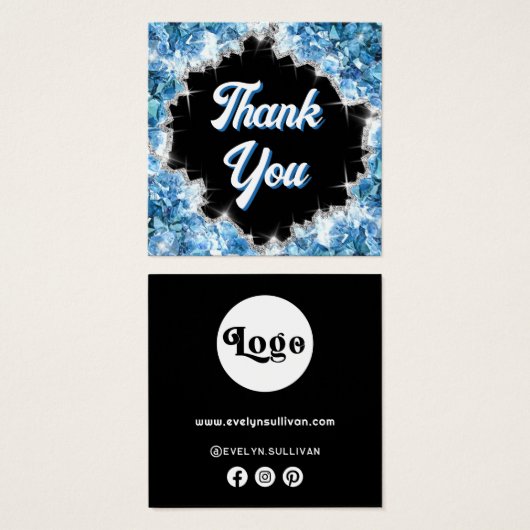 青色の結晶パッケージの挿入 (正面&裏面)