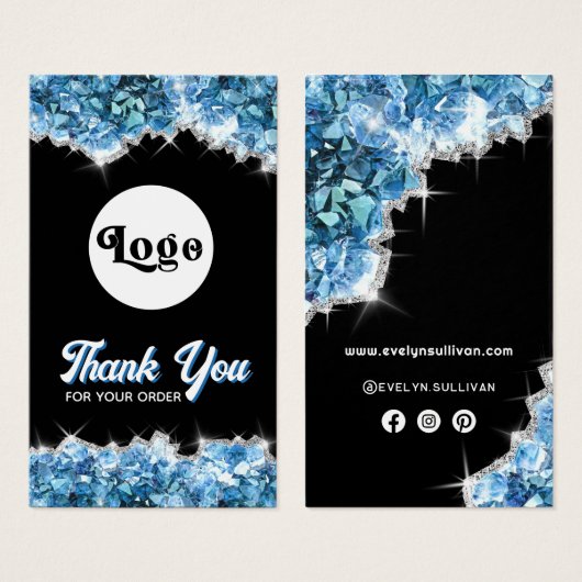 青色の結晶パッケージの挿入 (正面&裏面)