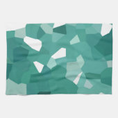 青色の結晶 キッチンタオル (横)