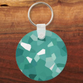 青色の結晶 キーホルダー (正面)