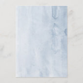 青色の花結婚の情報 エンクロージャーカード (裏面)