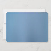 青色の華美フローラ保存日付 セーブザデート (裏面)