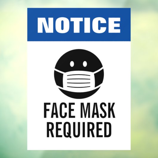 青色の通知顔マスクには窓の固定記号が必要です ウィンドウサイン