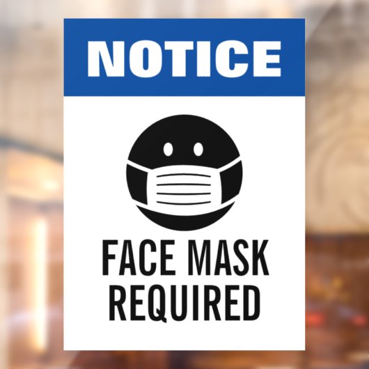 青色の通知顔マスクには窓の固定記号が必要です ウィンドウサイン (シート2)